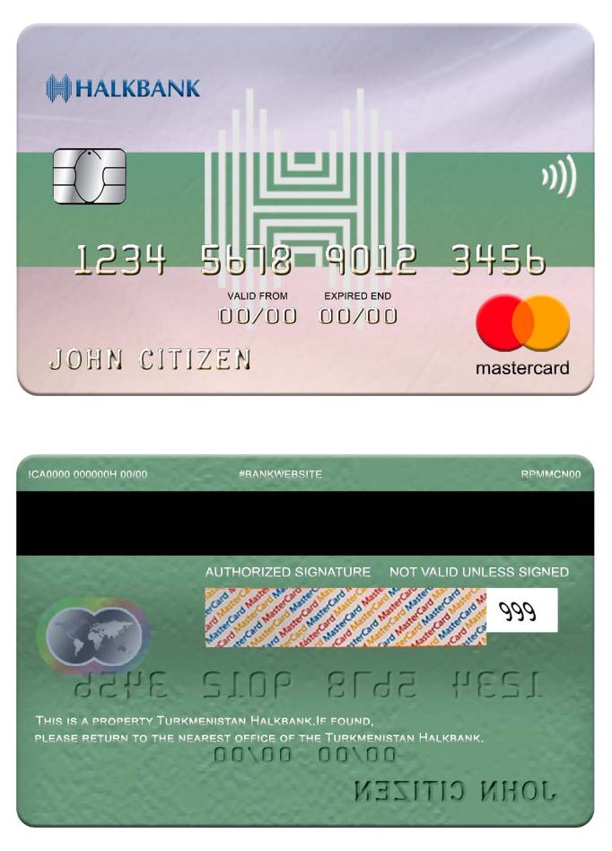 Turkmenistan Halkbank mastercard